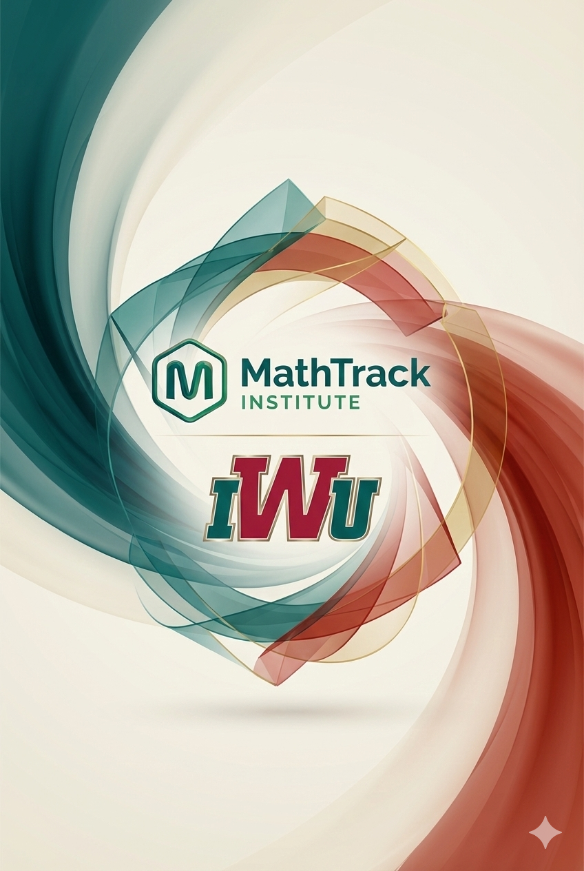 MathTrack Institute and IWU partnership vertical graphic
